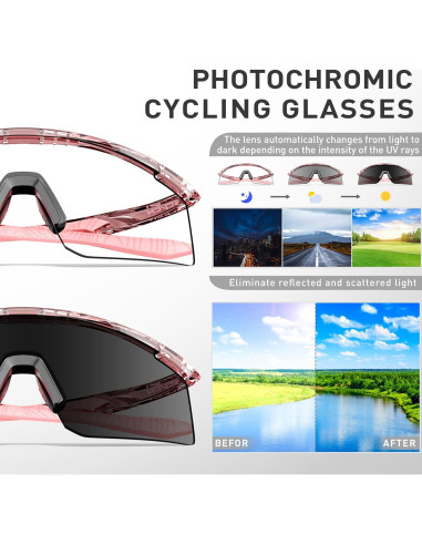 Gafas de Ciclismo SCVCN S120 Fotoquímicas UV400 TR90