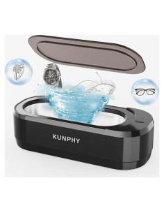 Limpiador Ultrasónico de Joyas Kunphy 350ml 46KHz Negro