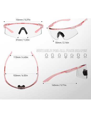 Gafas de Ciclismo SCVCN S120 Fotoquímicas UV400 TR90