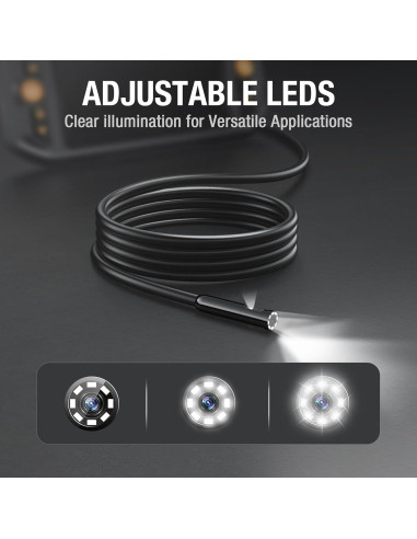 Endoscopio Doble Lente Teslong 5.03m con Luz LED y Cámara