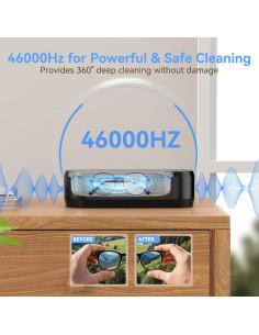 Limpiador Ultrasónico de Joyas KUNPHY 350ml Profesional Negro 2