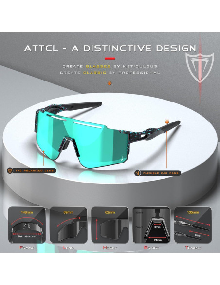 Gafas de sol ATTCL UV 400 para ciclismo y deportes