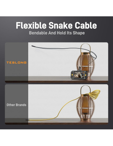 Endoscopio Doble Lente Teslong 5.03m con Luz LED y Cámara