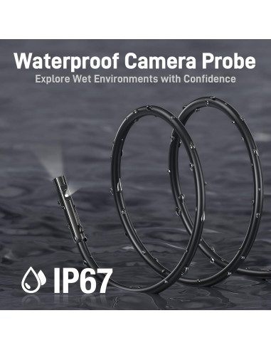 Endoscopio Doble Lente Teslong 5.03m con Luz LED y Cámara