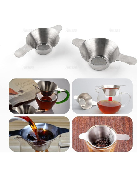 Colador de Acero Inoxidable AUEAR 2 Piezas Grande y Pequeño