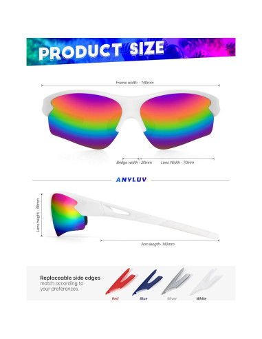 Gafas de sol deportivas ANYLUV A61-2-9 polarizadas UV