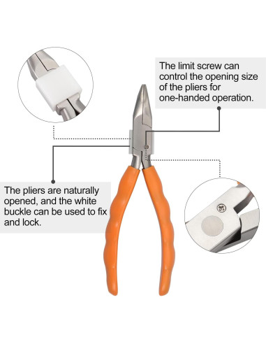 Alicate de Punta Curva LEONTOOL 15.24 cm con Destornillador