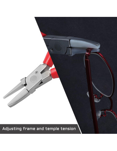 Pinzas de media ronda LEONTOOL 15,24 cm con destornillador