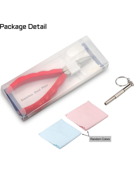 Pinzas de media ronda LEONTOOL 15,24 cm con destornillador