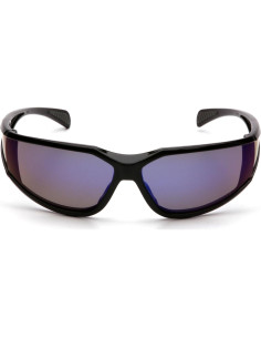 Gafas de seguridad Pyramex Exeter con lente azul espejo 2