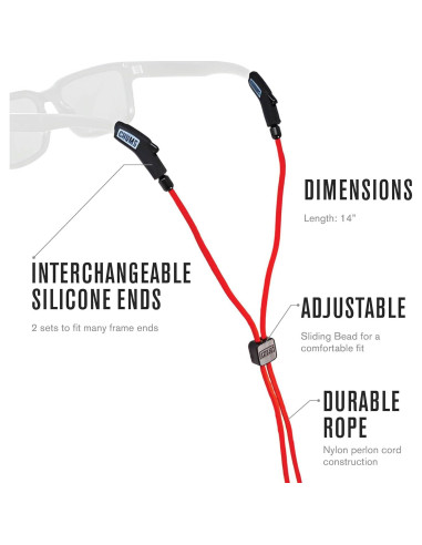 Retenedor de Gafas Chums 3mm Ripcord Unisex Ajustable