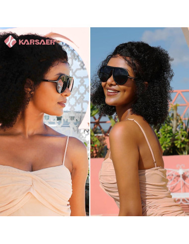 Gafas de sol aviador Karsaer unisex 60mm protección UV