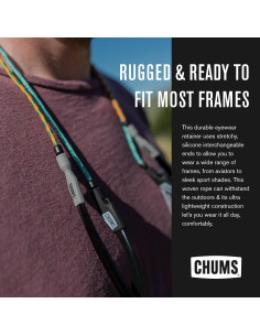 Retenedor de Gafas Chums 3mm Ripcord Unisex Ajustable 2
