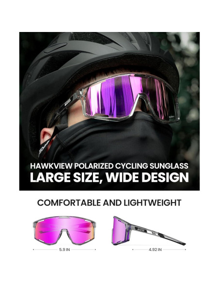 Gafas de sol OutdoorMaster HawkView polarizadas rojas