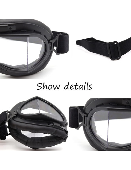 Gafas de piloto Kucehiup con lentes transparentes