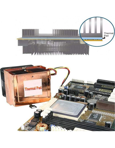 Almohadilla Térmica AIYUNNI 100x100x0.5mm 6.0 W/mK Silicona