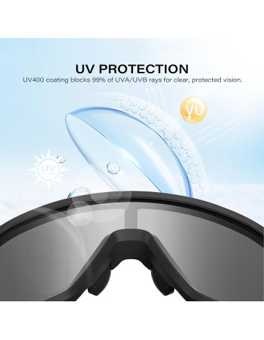 Gafas de sol deportivas WGKVP 5051 UV400 polarizadas