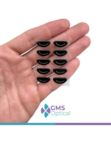 Almohadillas de Nariz GMS Óptico Antideslizantes 5 Pares Negro