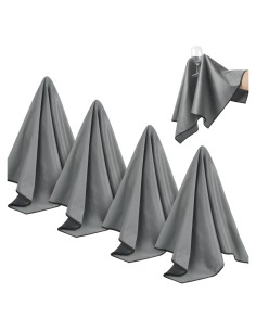 Paños de Microfibra SINLAND 50x63 cm Paquete de 4 Gris