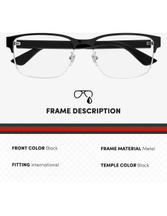 Gafas Gucci GG0750O Metal Rectangulares + Kit de Lujo 2