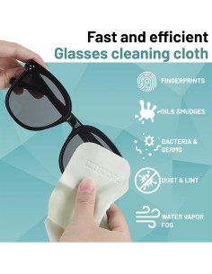 Paños de limpieza Hogeoetom 32 piezas microfibra colores 2