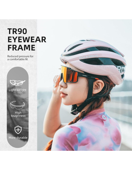 Gafas de Ciclismo ROCKBROS Polarizadas UV400 para Adultos