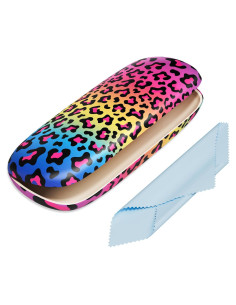Estuche Duro para Gafas Leopardo Colorido - Universal