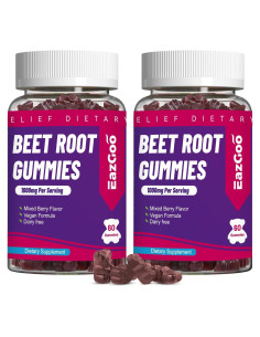 Gomitas de Remolacha EAZGOO Veganas 120 Unidades Sin Azúcar