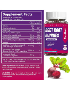 Gomitas de Remolacha EAZGOO Veganas 120 Unidades Sin Azúcar 2