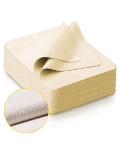 Paño de Limpieza iGeyzoe 100 PCS Suede Amarillo Claro
