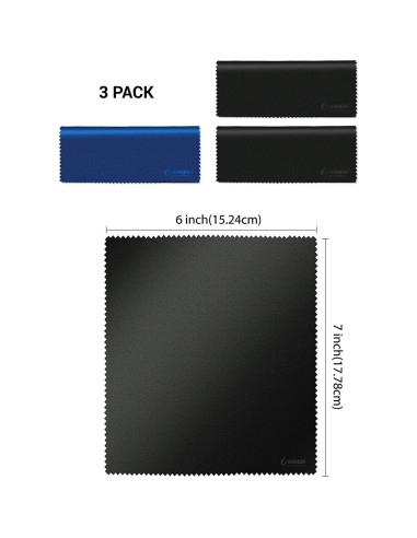 Paños de Microfibra IBENZER - 3 Paquetes para Limpieza