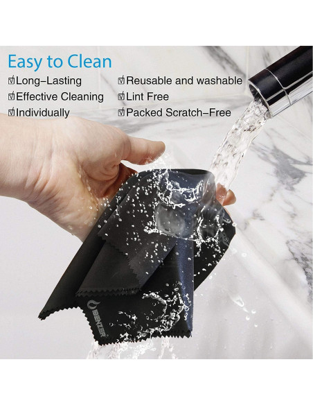 Paños de Microfibra IBENZER - 3 Paquetes para Limpieza