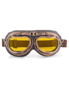 Gafas de Motocicleta Evomosa Vintage Goggle Amarillo