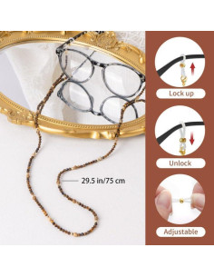 Cadena de cuentas BILIONE para gafas 75 cm unisex 2