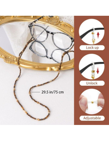 Cadena de cuentas BILIONE para gafas 75 cm unisex