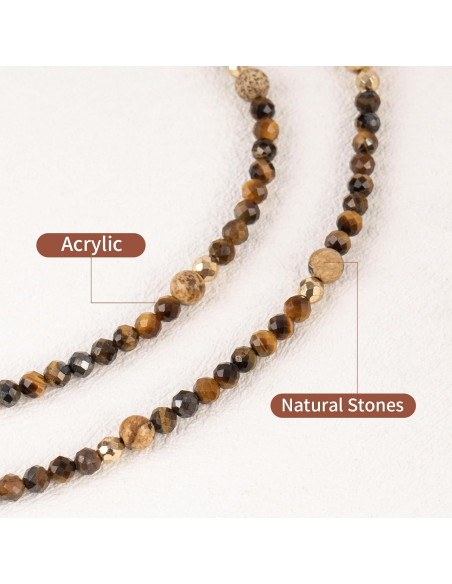 Cadena de cuentas BILIONE para gafas 75 cm unisex