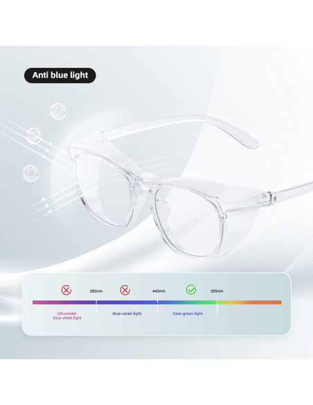 Gafas de Seguridad JING LEI Antivaho UV400 para Adultos