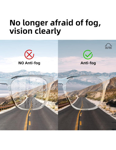 Gafas de Seguridad JING LEI Antivaho UV400 para Adultos