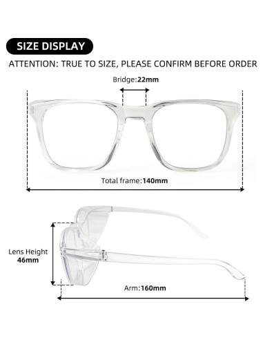 Gafas de Seguridad JING LEI Antivaho UV400 para Adultos