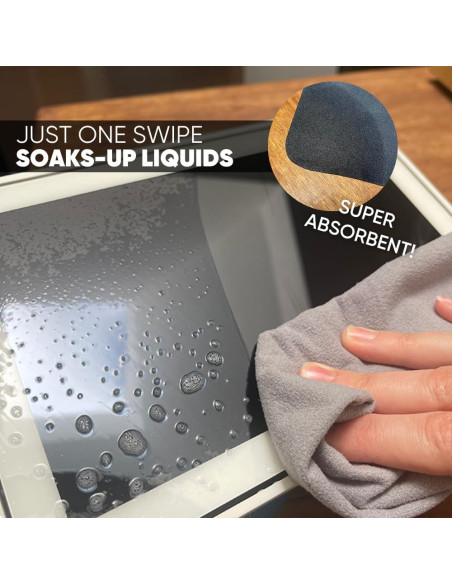 Paño de limpieza de lentes Microfiber Wholesale 10pk Gris 15x15 cm