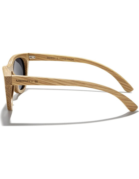 Gafas de sol MERRY'S polarizadas de madera estilo vintage