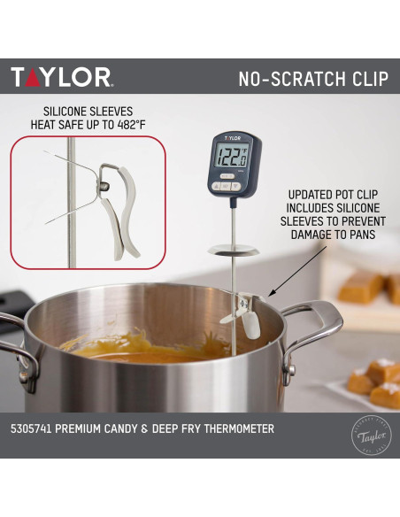 Termómetro Digital Premium Taylor Marino para Caramelos y Carne