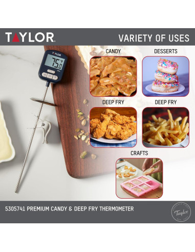 Termómetro Digital Premium Taylor Marino para Caramelos y Carne