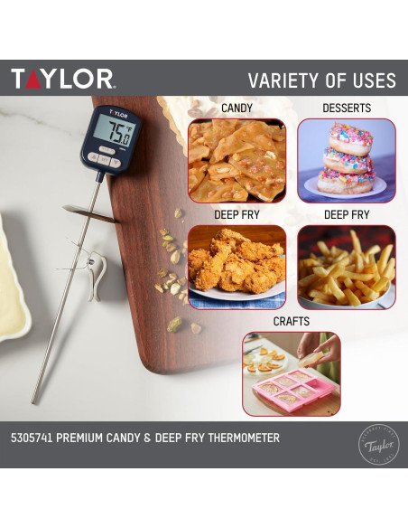 Termómetro Digital Premium Taylor Marino para Caramelos y Carne