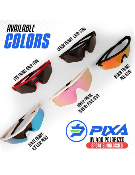 Gafas de sol deportivas PIXA UV400 polarizadas con estuche