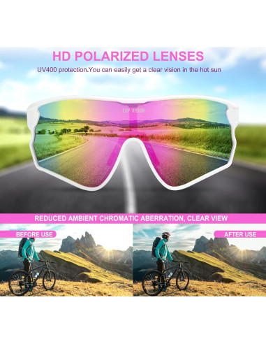 Gafas de Ciclismo TOP VISION EX-9400 Polarizadas UV400