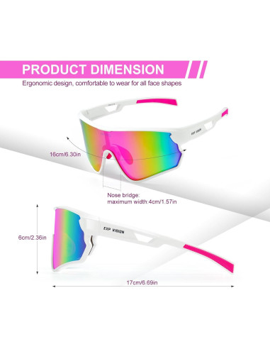 Gafas de Ciclismo TOP VISION EX-9400 Polarizadas UV400