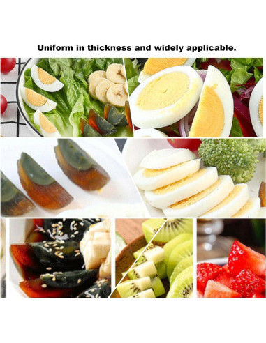 Cortador de Huevos 3 en 1 TKNBMTY con Acero Inoxidable