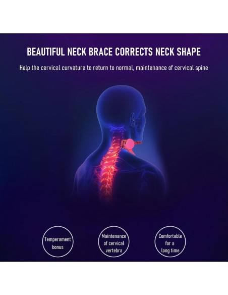 Collar Cervical Ajustable JUAWTYUK para Alivio de Dolor de Cuello
