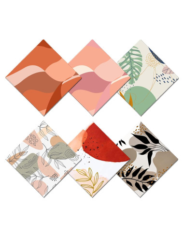 Paño de limpieza de gafas BHAHB 6 PCS microfibra 16x16 cm